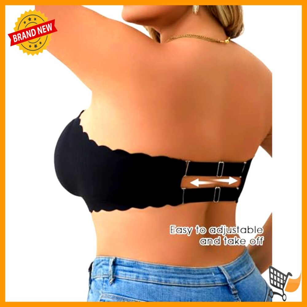 Strapless Push Up Bra Wireless Full Coverage Band… - image 2